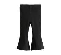 NEXT Fille Legging évasé côtelé Noir 3 Ans