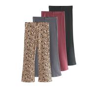 NEXT Fille Legging évasé, Lot de 4 Animal/Red 12 Ans