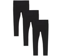 NEXT Fille Legging Taille Haute, Lot de 3 Noir 8 Ans