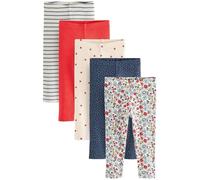 Next Leggings bleu marine / bleu clair / rouge sang / blanc, Taille 68