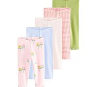 NEXT Fille Leggings côtelés, Lot de 5 Light Pink 2 Ans-3 Ans