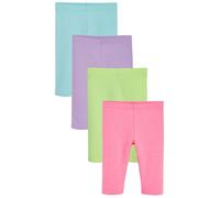 NEXT Fille Leggings Courts, Lot de 4 Neon 8 Ans