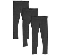 NEXT Fille Leggings, Lot de 3 Gris Anthracite 3 Ans