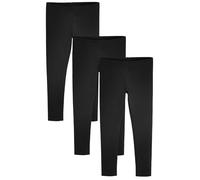 NEXT Fille Leggings, Lot de 3 Noir 7 Ans
