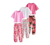 NEXT Fille Lot de 3 Pyjamas à Fleurs Pink/Black 16 Ans