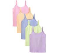 NEXT Fille Lot de 5 Caracos côtelés Pastel Pastel Multicolore 4 Ans