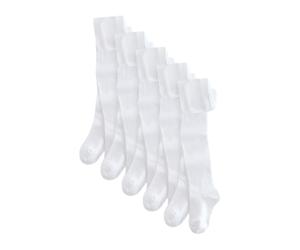 NEXT Fille Lot de 5 collants d’école en coton majoritaire Blanc 9 Ans-10 Ans
