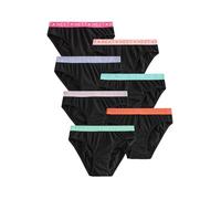 NEXT Fille Lot de 7 Culottes Coupe Bikini Noir 7 Ans-8 Ans