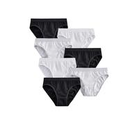 Next Fille Lot de 7 Culottes Coupe Bikini Noir/Blanc/Gris 13 Ans