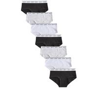 NEXT Fille Lot de 7 Slips Taille Basse Noir/Gris/Blanc 9 Ans-10 Ans