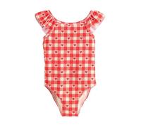 NEXT Fille Maillot de Bain à épaules volantées Red Gingham Heart 18 Mois-24 Mois