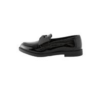 NEXT Fille Mocassins d’école en Cuir avec nœud Black Patent 33
