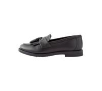 NEXT Fille Mocassins d'école en Cuir à Glands - Pointure étroite (E) Matt