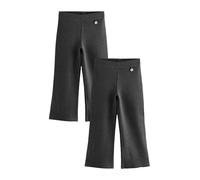 NEXT Fille Pantalon Bootcut Stretch à Enfiler pour l'école, Lot de 2 Gris Anthracite 158