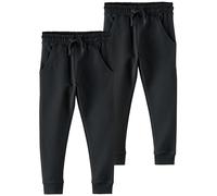 NEXT Fille Pantalon de Jogging Skinny, Lot de 2 Noir 9 Ans