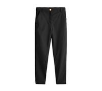 NEXT Fille Pantalon d'école Skinny Stretch à Taille Haute avec Bouton-Pression doré Senior Noir 164