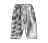 NEXT Fille Pantalon Large texturé Black/White Gingham 12 Mois-18 Mois