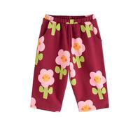 NEXT Fille Pantalon Large texturé Burgundy Red Flower 3 Mois-6 Mois