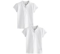 NEXT Fille Polo zippé, Lot de 2 Blanc 5 Ans