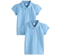 NEXT Fille Polo zippé, Lot de 2 Bleu 3 Ans
