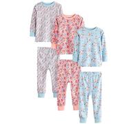 NEXT Fille Pyjama à Fleurs Cath Kidston, Lot de 3 Blue/Red Floral 4 Ans-5 Ans
