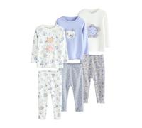 NEXT Fille Pyjama Confortable, Lot de 3 Bleu 3 Ans-4 Ans