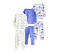 NEXT Fille Pyjama Douillet, Lot de 3 Blue Bows 2 Ans-3 Ans