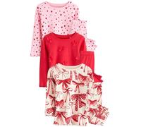 NEXT Fille Pyjama Douillet, Lot de 3 Red Bow/Heart 11 Ans
