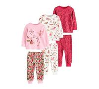 NEXT Fille Pyjama Douillet, Lot de 3 Red/Pink Floral Applique 12 Mois-18 Mois