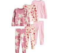 NEXT Fille Pyjama Douillet, Lot de 3 Rose/Blanc 5 Ans