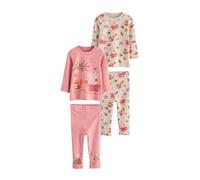 NEXT Fille Pyjama Douillet Peppa Pig, Lot de 2 Rose/crème 2 Ans-3 Ans
