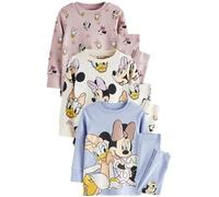 NEXT Fille Pyjama Minnie Mouse sous Licence, Lot de 3 Pink/Blue/White 11 Ans