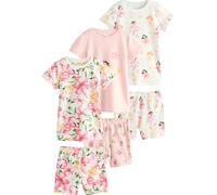 Next Pyjama orange / rose / rose / blanc, Taille 104