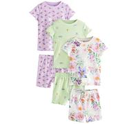 NEXT Fille Pyjama Short, Lot de 3 Purple Floral 5 Ans