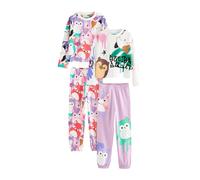 NEXT Fille Pyjama Squishmallows sous Licence, Lot de 2 White/Pink/Purple 5 Ans