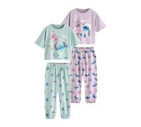 NEXT Fille Pyjama Style Jogging Lilo et Stitch, Lot de 2 Purple/Green 3 Ans