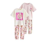NEXT Fille Pyjamas Style Jogging, Lot de 2 Pink/White Floral Print 5 Ans