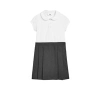 NEXT Fille Robe Chasuble d’école 2-en-1 à Manches Courtes Gris 10 Ans