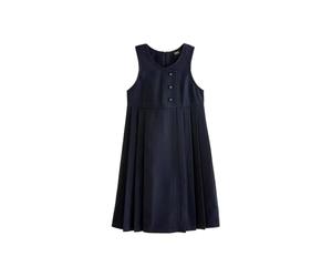NEXT Fille Robe Chasuble Longue d’école avec Boutons asymétriques | Coupe standard