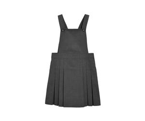 NEXT Fille Robe Chasuble plissée d’école Gris 5 Ans