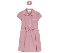 NEXT Fille Robe d'école avec Ceinture et Chouchou Red Gingham 5 Ans