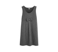 NEXT Fille Salopette d'école en Jersey Extensible avec nœud Gris 7 Ans