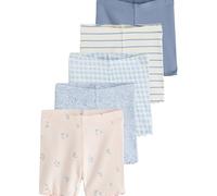 NEXT Fille Short côtelé, Lot de 5 Bleu 3 Ans-4 Ans