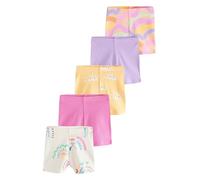 NEXT Fille Short Cycliste côtelé, Lot de 5 Rainbow 5 Ans-6 Ans