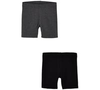NEXT Fille Short Cycliste, Lot de 2 Black/Grey Marl 10 Ans