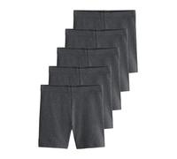 NEXT Fille Short Cycliste Stretch en Coton Majoritaire Longueur Standard, Lot de 5 Gris 13 Ans