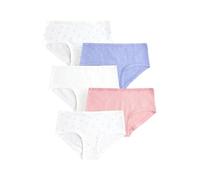 NEXT Fille Slip Taille Basse, Lot de 5 Rose/crème 9 Ans