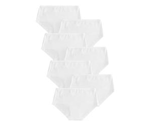 NEXT Fille Slip Taille Basse, Lot de 7 Blanc 11 Ans-12 Ans