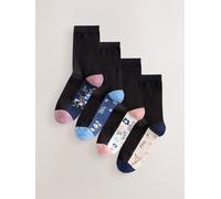 Next Floral Print Footbed Ankle Socks 4 Pack