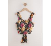 Next Floral Print Square Neck Self Tie Back Sleeveless Top